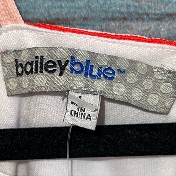 Bailey Blue Maxi Dress L Y2K Keyhole Striped Faux Wrap Look Pink - Picture 6 of 9